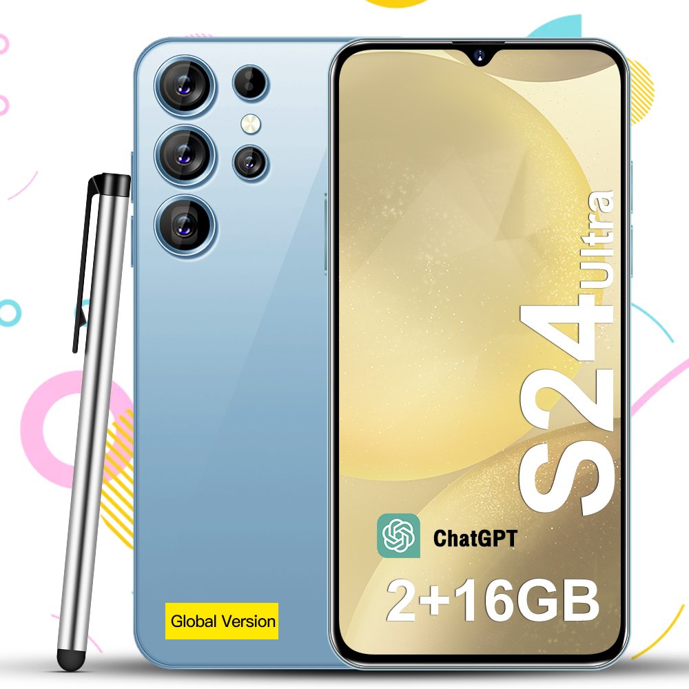 Original Android 3G smartphone s24 ultra phone Smartphone 16GB 2GB Mobile Phone Cell Gaming Phone 3G&4G smartphone